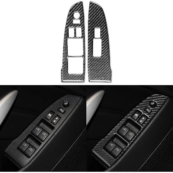NVCNX Real Carbon Fiber Compatible with Infiniti G35 G37 X S 2007 2008 2009 2010 Sedan Coupe Convertible Car Accessories Interior Trim Dash CD AC