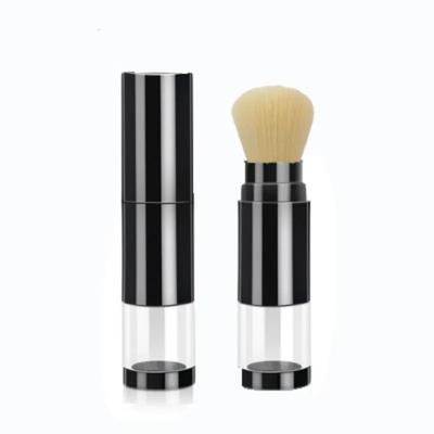 2 i 1 Foundation Brush Makeup Brush Tom Travel Blush med påfyllningsbar lös pulverflaska burk Makeup Beauty Tools