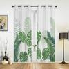Tropische Pflanzen Monstera Fenster Vorhänge Wohnzimmer Schlafzimmer Fenster Behandlungen Haushalt Küche Vorhänge