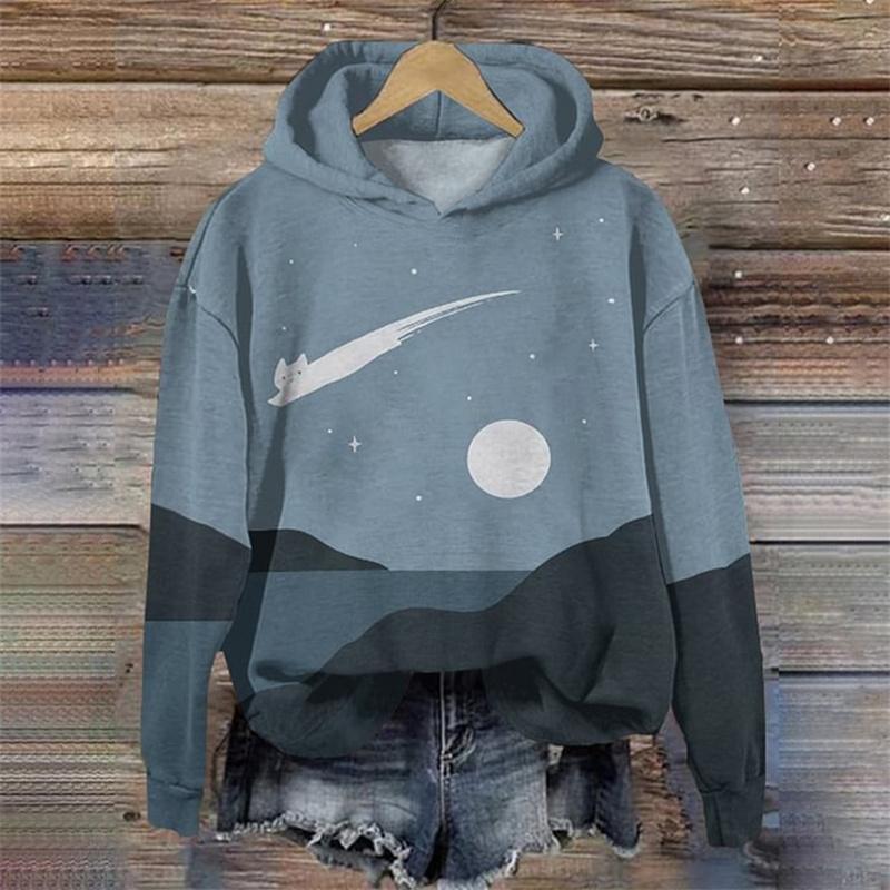 Christmas Street Trendy Round Neck Top 3D Men's Printed Women's Casual Hoodies Hooded Unisex Pullovers Sweatshirts