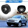 1 Pc Drive Belt Idler Pulley for Ford Escort 1998-2004,for Ford for Mustang 1998-2004 Iron Black Serpentine Tensioner Pulley Idler