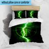 3pcs Green Shield Emblem Design Printed Bedding Set Duvet Cover Closure Includes 1 Duvet Cover & 2 Pillowcases Bedding Sets Home Decor Gifts