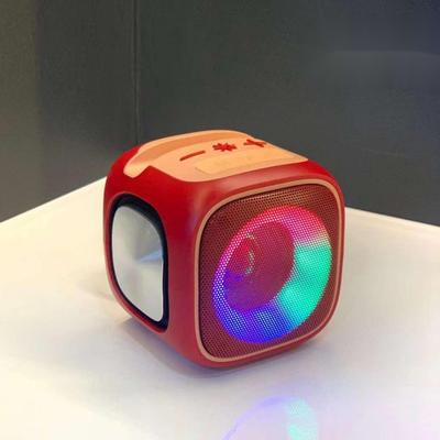 Mini Wireless Speaker Wireless Stereo Speaker Bluetooth-Compatible5.3 7W 1200mAh Symphony LED Lights for Outdoor Home Party