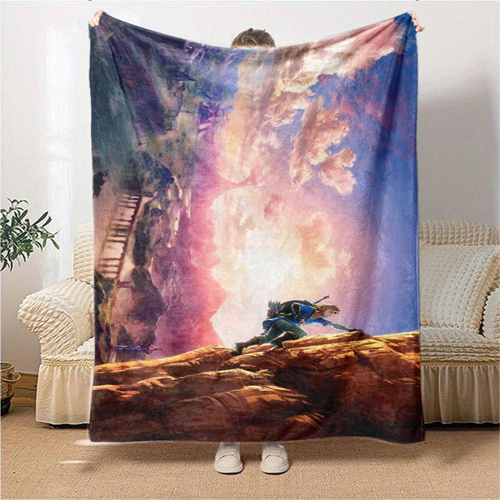 Journey Through Mountains Blanket Soft Throw Blanket For Home Bedroom Bed Sofa Travel Office Solid Christmas Blanket