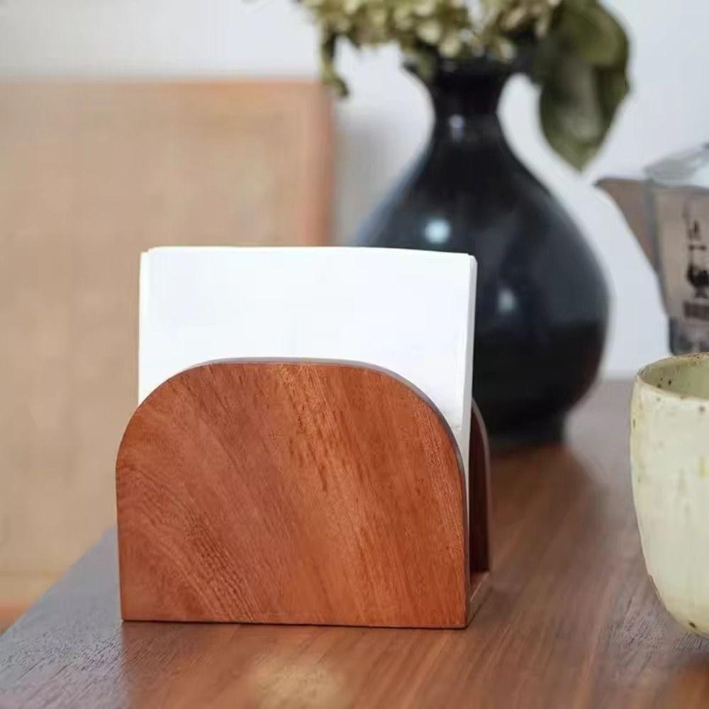 Drewniane Pudełka na Chusteczki Drewno Lite Pionowy Design Pionowy Dozownik Serwetek Użytek Komercyjny