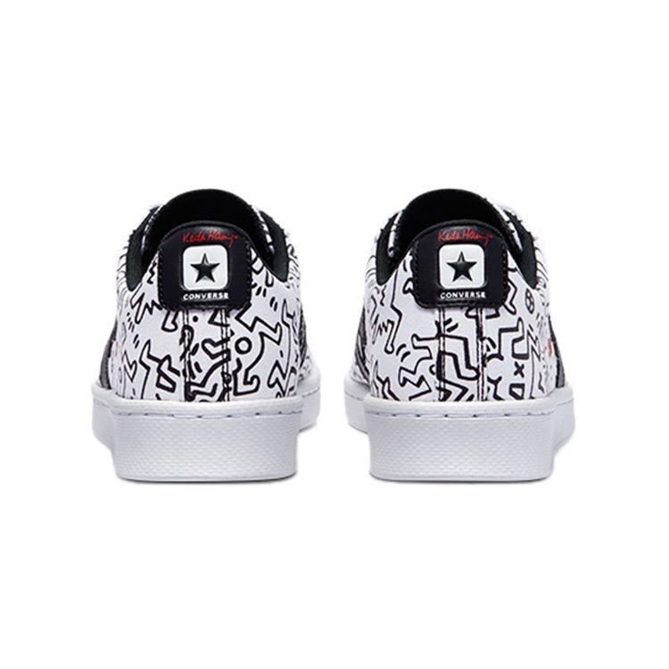 Keith Haring X Converse Pro Leather Low Unisex Sneakers White Black Red 171857C