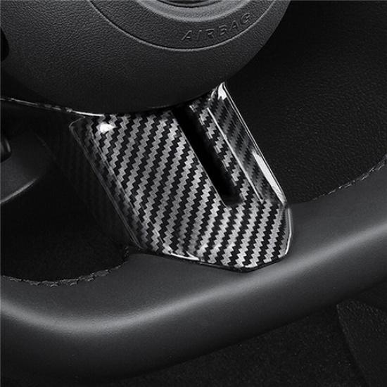 For Mercedes-Benz GLC 260 300 2023 Carbon Fiber Steering Wheel Decor Cover Trim