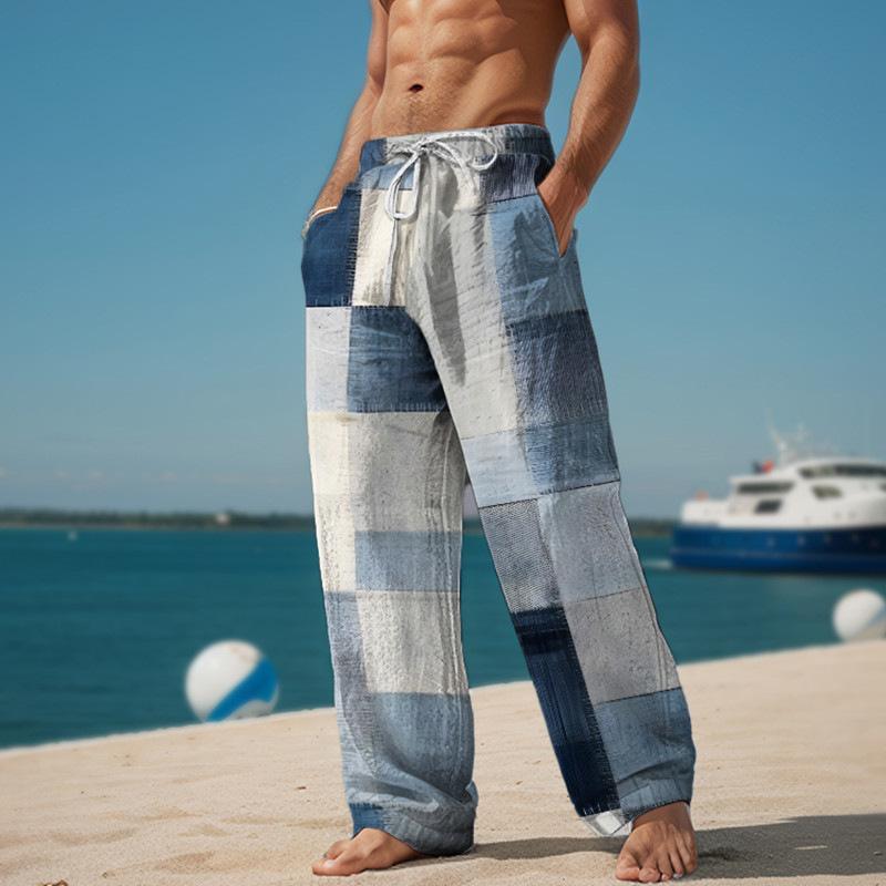 Men'S Athletic Leisure Pants Featuring Equipped with an Elastic Waistband And Pockets - These Straight-Cut Casual Pants Are Perfect for All Seasons