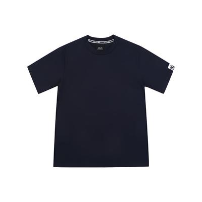 MLB New York Yankees Casual Sleeve Tag Round Neck Pullover Breathable Short Sleeve T-Shirt Unisex T-Shirt Navy-Blue 31TS02031-50N
