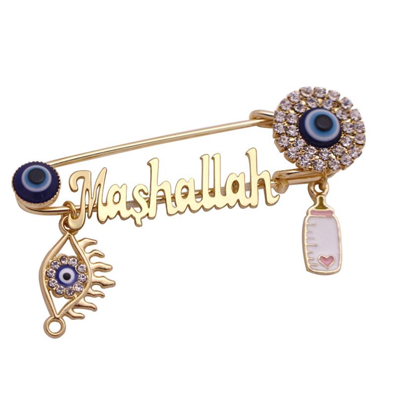 

Retro Islam Muslim Quran Brooch Men and Women Trend Charm Clothing Accessories Allah Amulet Jewelry Gift
