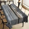 Rustic Weathered Grey Wood Tablecloth, Natural Wood Grain Design, Clean Scalloped Trim, Dirt Resistant for Home Decor & Parties