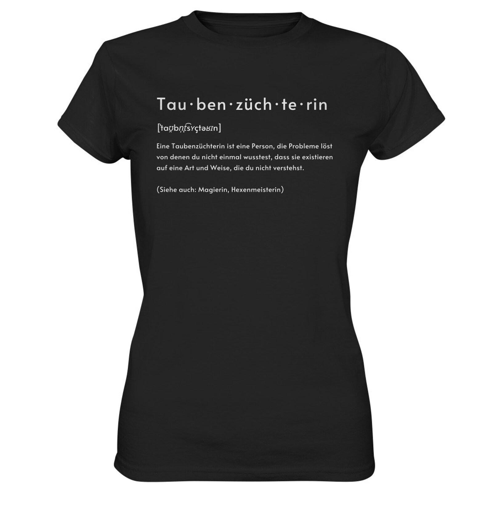 T Shirt Pigeon Breeder Definition Pigeon Phonetic Transcription Pigeon Gift - Personalizable Premium T-Shirt S
