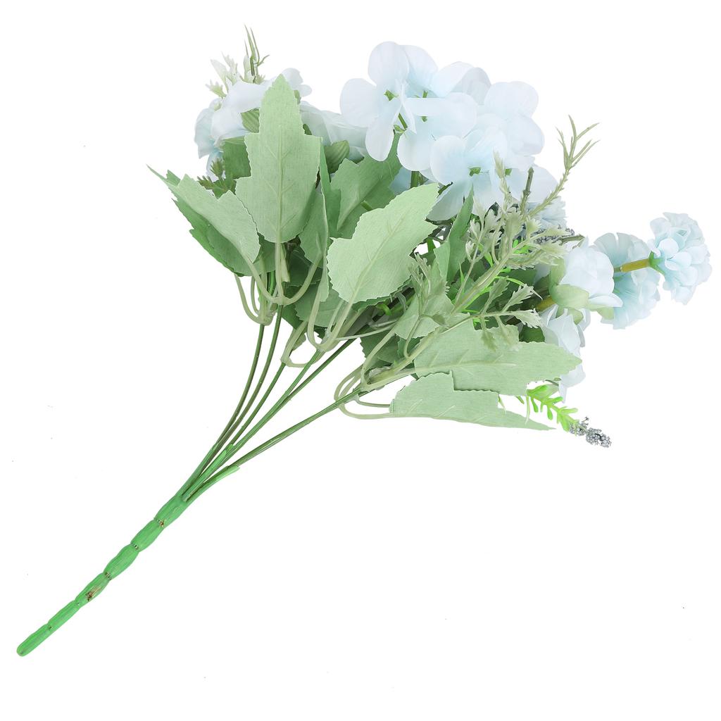 Artificial Flower Bouquet Home Office Hotel Banquet Decoration Gift Craft OrnamentLight Blue