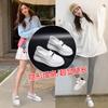 New women's shoes lazy two wearing sandals women's leather casual half slippers women