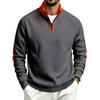 Men S Loose Stand Collar Fleece Zip Up Casual Sweatshirt