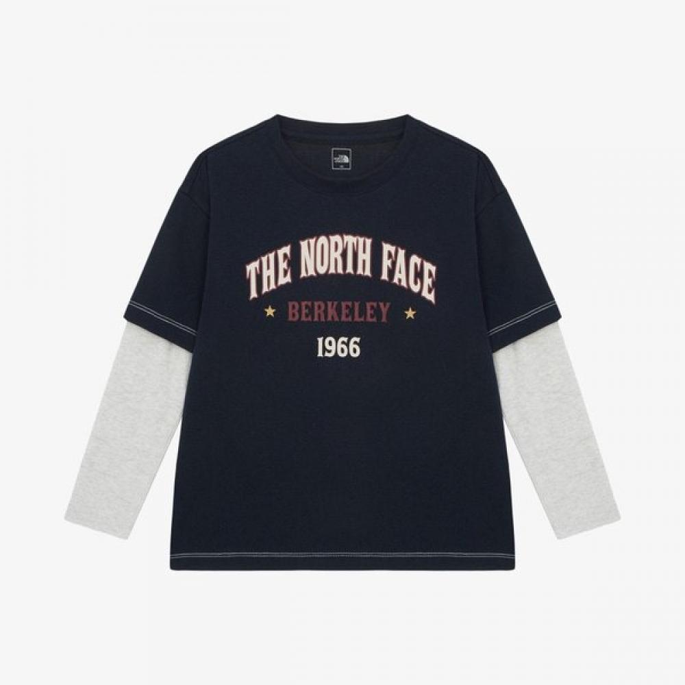 

The North Face Kids Campout Long Sleeve Tee Navy Nt7tr52u NAVY/160