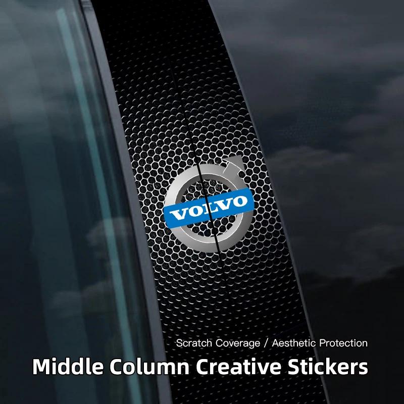 Car Door Center Pillar Sticker Auto Emblem Decorative Stickers For Volvo Xc60 Xc90 V40 V60 S60 V50 V90 S80 C40 XC40 V70 XC70 C30