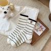 Female Autumn Cotton Polka Dot Striped Cartoon Puppy Cute Preppy Air Breathable Mid Tube Pile Socks