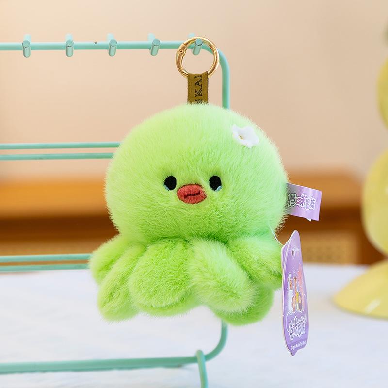 Adorable Emotional Octopus Plush Pendant - Cute Companion Doll Gift for Girls, Backpack Ornament