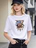 Pirate Skull Print Summer Casual Short Sleeve Loose Fashion Tee