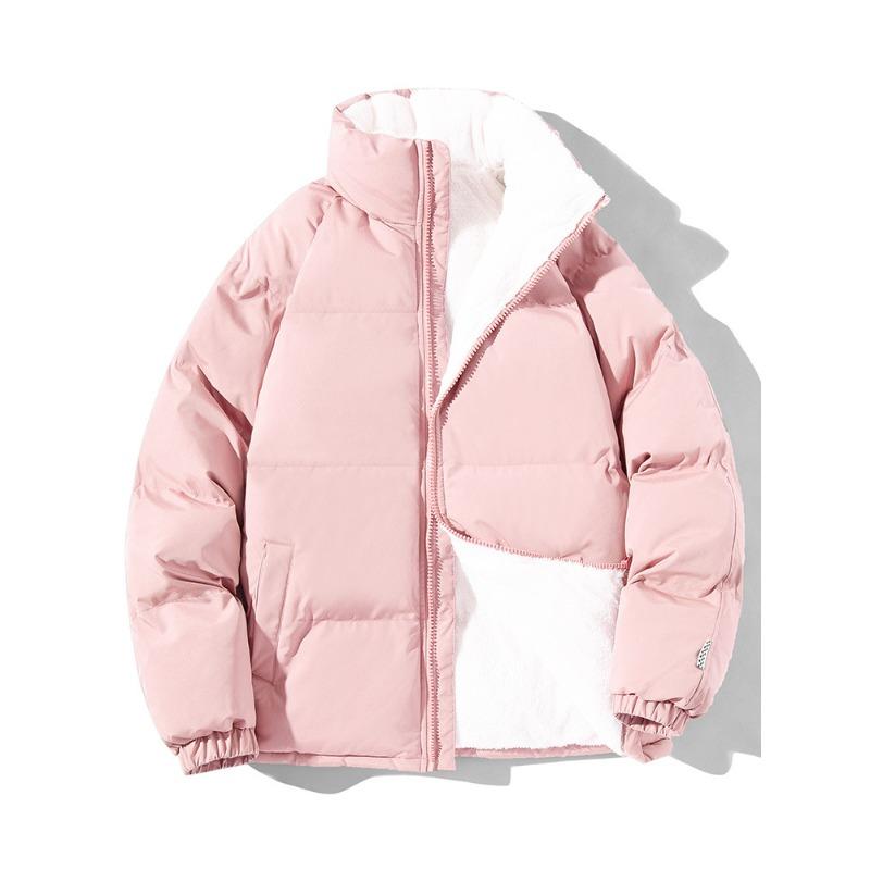 

Зимняя новая одежда из овечьей шерсти с хлопковой подкладкой для мужчин и женщин, парный тренд, свободная, бархатная, утолщенная, непродуваемая, теплая хлопковая куртка для мужчин 4XL