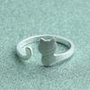 Adjustable Cute Cat Kitten Ring - Openable Finger Jewelry for Meow Lovers