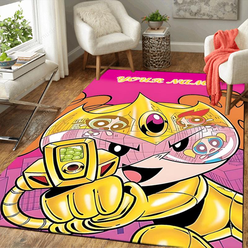 Custom 1Pc Powerpuff Girls Fan Art Rug Office Carpet Indoor Outdoor Entrance Doormat Nonslip Soft And Comfortable Living Room D491515