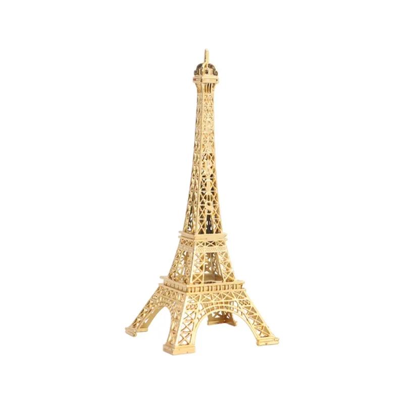 Paris Eiffel Tower Metal Crafts Home Decoration Accessories Figurine Statue Model Souvenir Home Interior Design Ornaments