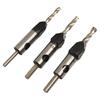 Woodworking Countersink Drill Bits Set with Hexagonal Shank and Depth Stop