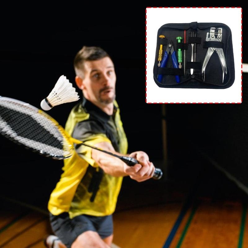 Professionelles Badmintonschläger-Ösen-Aufweitwerkzeug-Set Mit Metall-Kunststoff-Konstruktion Für Präzisen Saitenschutz