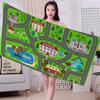 Cartoon Road Microfiber Beach Towel Absorbent Quick Dry Soft Yoga Swimming Resort Mountain Climbing Towel