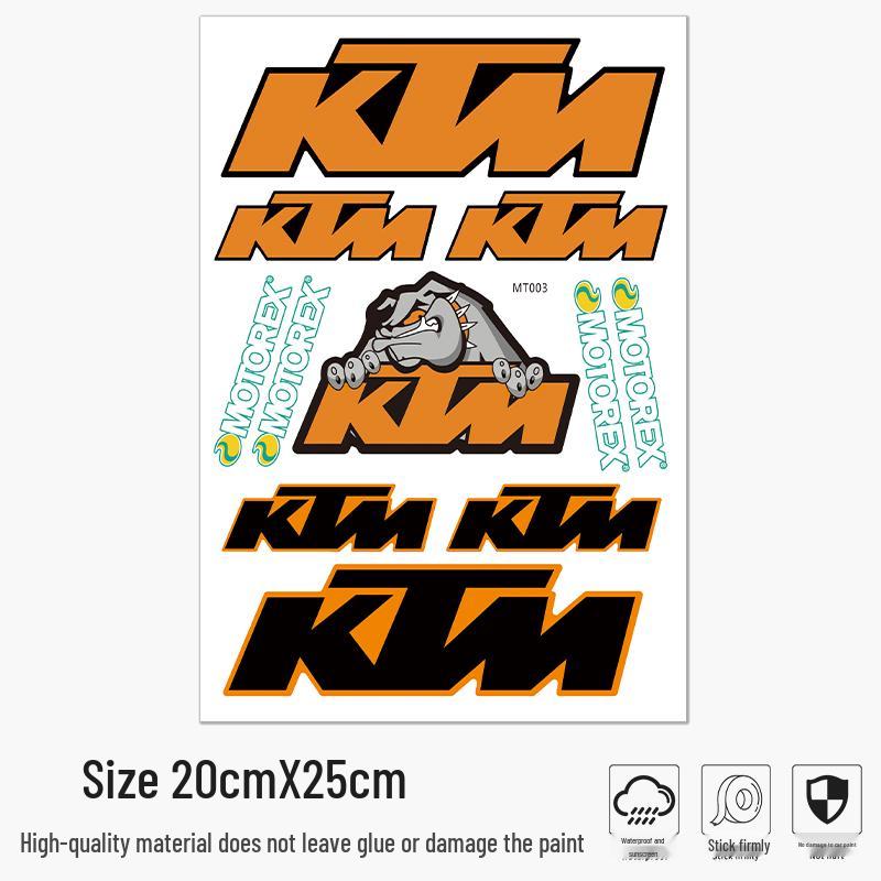 Vodotěsné samolepky na motocykl a helmu KTM 390/790 Duke