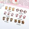 3D Cute Bear Nail Art Accessories: Mixed Style Cream Glue for DIY