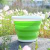 Seau d'eau pliable en silicone portable: Épaissi, Petit, pour la Pêche, la Collecte sur la Plage, le Lavage des Mains et la Collecte d'Eau