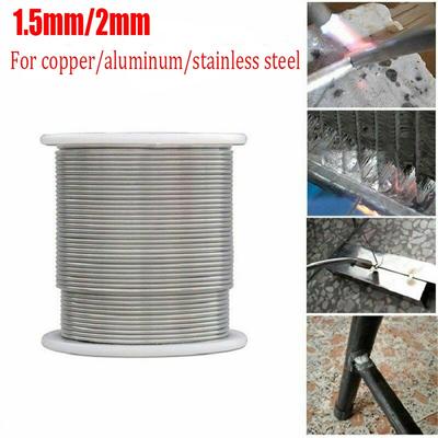  zvárací drôt hliníkové medené tyče železo s práškovým jadrom 1,5 mm / 2 mm na opravu
