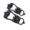 8 Teeth Ice Gripper For Shoes Snow Crampons Anti-slip Ice Gripper Hiking Cleats Spikes Traction Ice Floes 8 Stud Shoes Grip