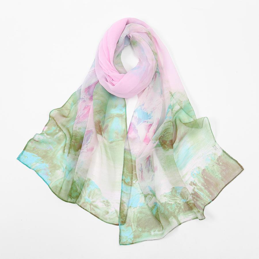 Summer Fashion Chiffon Sunscreen Scarf High-End Beach Towel Women's Decoration Scarf Shawl