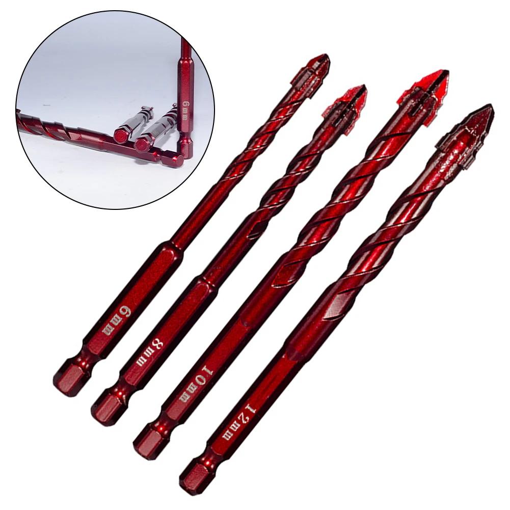 4/5/6 Stück 6/8/10/12mm Effizientes Exzentrisches Bohrer-Set 1/4 Zoll Schaft Für Glas/Zement/Granit Und Betonbohren
