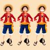 One Piece Anime Figure Confident Smiley Luffy Three Form Face Changing Action Figurine Doll PVC Model Toys Collection Gifts