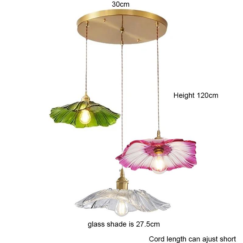 French Restaurant Chandelier American Garden Simple Coffee shop Light Luxury Senior Sense of Complex Creative Lotus PendantLamp