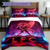 Set copripiumino 3 pezzi (1*Copripiumino + 2*Federe, Senza Nucleo),Set Biancheria da Letto con Stampa Liverpool F.C, Decorazione Camera da Letto, Per Tutte le Stagioni, Regalo di Compleanno