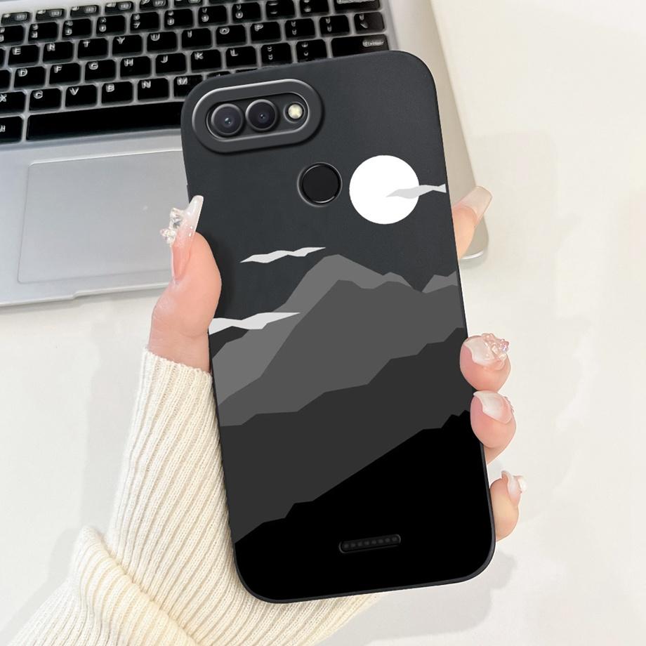 For Xiaomi Redmi 6 6A Case Soft Matte Silicone Capa Goothic Style Cartoon Panda Flower Back Cover For Redmi6 Redmi6a Coque Funda
