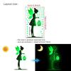 Luminous Green Butterfly Light Switch Stickers Removable Glow In The Dark Girls Room Wall Decals Home Decor