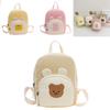 Kids Cartoon Canvas Backpack With Breathable Material For Kindergarten Boys And Girls