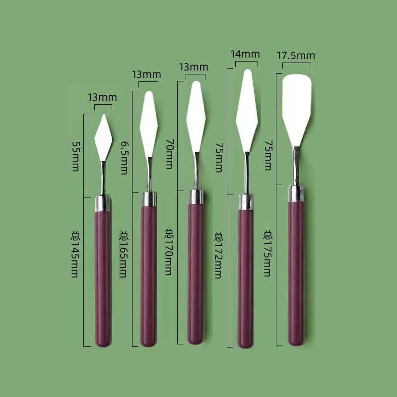 Stainless Steel Oil Painting Scraper Set Artist Palette Knife