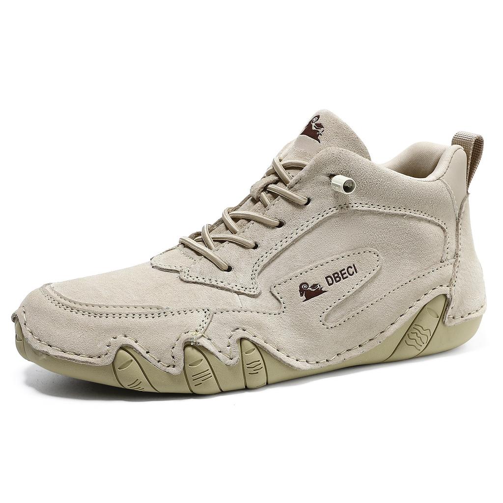 High-top large-size women's shoes first-layer leather women's Martin boots autumn and winter short boots sports and leisure shoes versatile leather