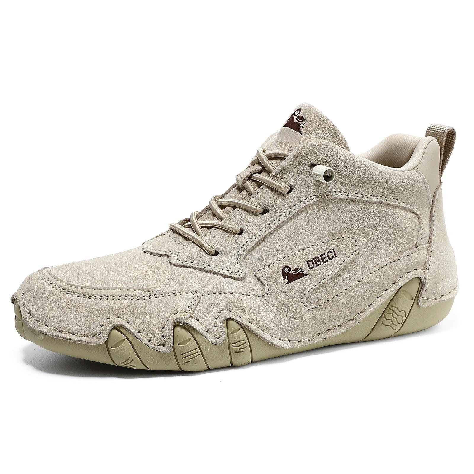 

Женские ботинки большого размера с высоким верхом, женские ботинки Мартин из кожи первого слоя, осенне-зимние короткие ботинки, спортивная и повседневная обувь, универсальная кожа 44