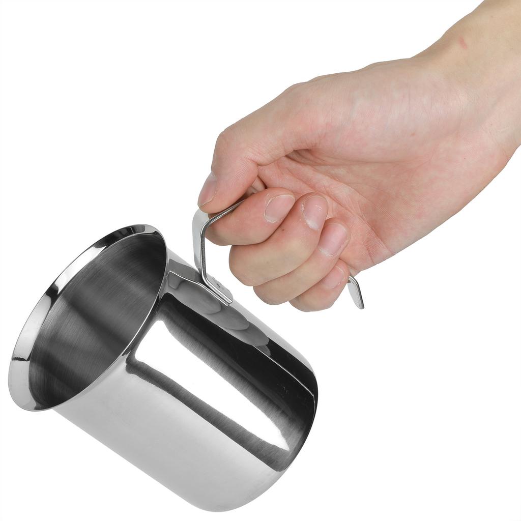 400CC 304 Stainless Steel Manual Milk Frother Foamer Mixer Stirrer for Coffee Latte Art