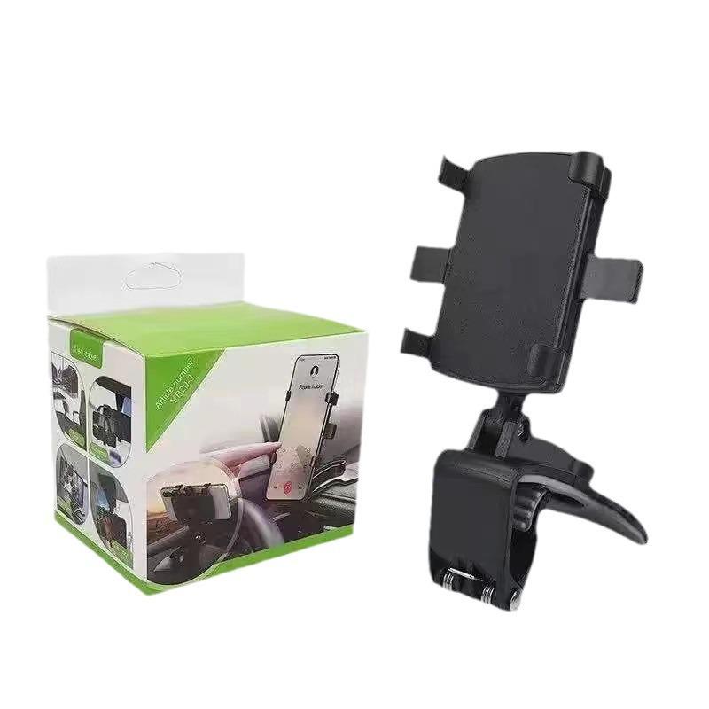 Multifunctional Rotating Car Phone Holder for Dashboard & Rearview Mirror