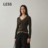Women's Slim-Fit V-Neck Long-Sleeve Knit Pullover